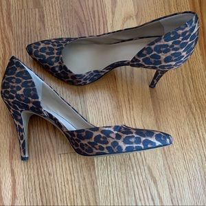 Vince Camputo Leopard Print Heels 9